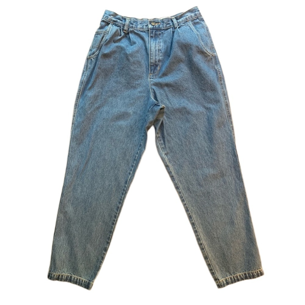 Vintage 1980’s Westport Denim High Waisted Mom Jeans Pleated Front Size 14 RARE